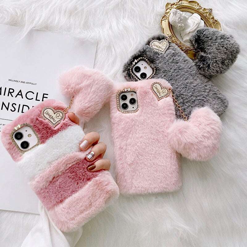 Luxury Love Soft Phone CaseM&H FashioniPhoneM&H FashionIntroducing the Luxury Love Soft Phone Case, the perfect accessory for your phone. This half-wrapped case is made of warm fur, making it both stylish and comfortableLuxury Love Soft Phone Case