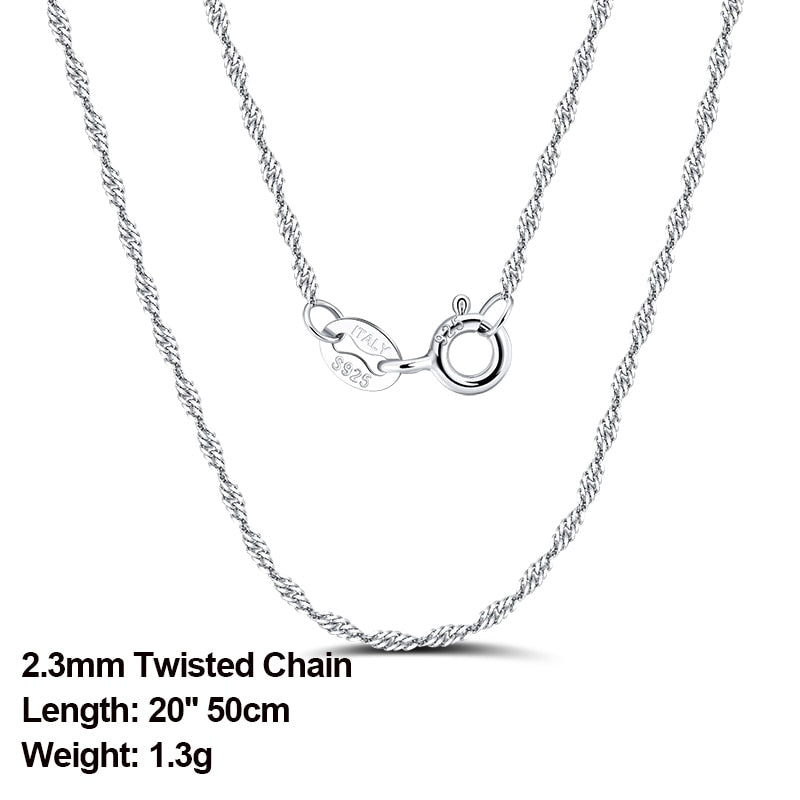 Genuine 925 Sterling Silver NecklaceM&H FashionM&H FashionThis Genuine 925 Sterling Silver Necklace is perfect for any occasion. It is customisable, stylish and features a geometric pendant. It comes with a free high qualitGenuine 925 Sterling Silver Necklace