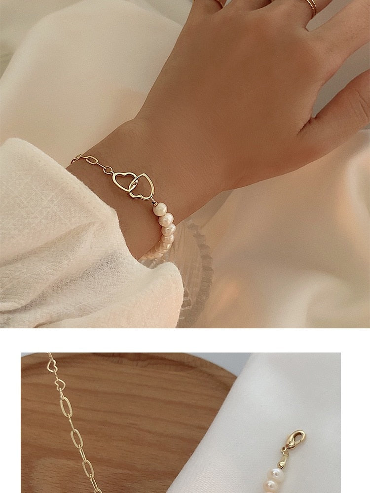 Simple Pearl BraceletsM&H FashionM&H FashionThis classic Simple Pearl Bracelet is the perfect accessory for any occasion. Crafted with Freshwater Pearls in a Baroque shape, this bracelet is made with StainlessSimple Pearl Bracelets