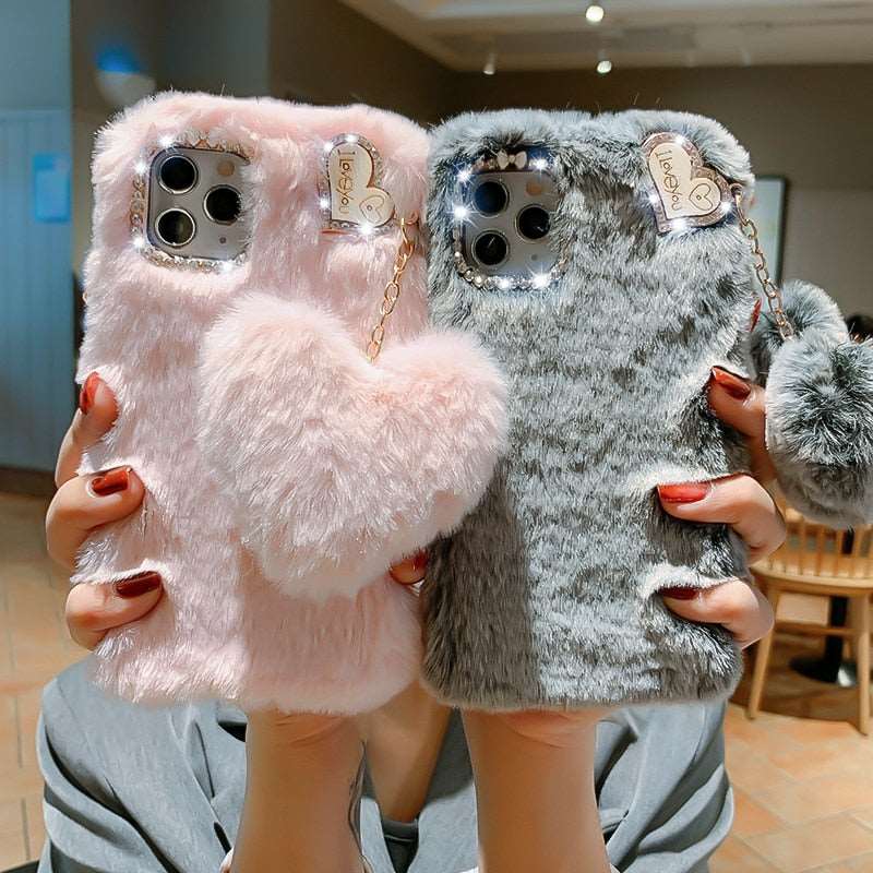 Luxury Love Soft Phone CaseM&H FashioniPhoneM&H FashionIntroducing the Luxury Love Soft Phone Case, the perfect accessory for your phone. This half-wrapped case is made of warm fur, making it both stylish and comfortableLuxury Love Soft Phone Case