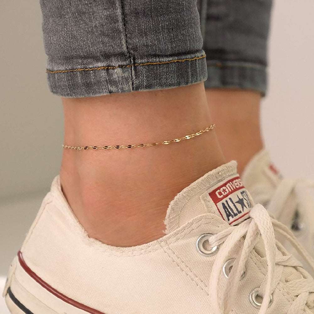 Foot Anklets FemaleM&H FashionM&H FashionThis Foot Anklets Female is the perfect accessory for any summer beach look. It is made of stainless steel and is 20+3CM in length. It is available in both silver anFoot Anklets Female