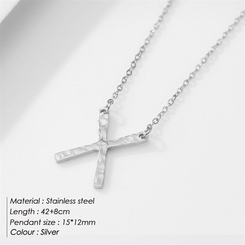 Shape Pendant Necklace Simple ThinM&H FashionM&H FashionThis Stylish X Shape Pendant Necklace Simple Thin is the perfect accessory for any occasion. It features a trendy geometric shape and is made of stainless steel. TheStylish X Shape Pendant Necklace Simple Thin
