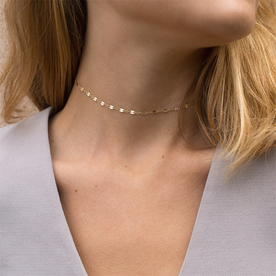 Pendant Stainless Steel Chain Choker NecklaceM&H FashionM&H FashionThis Pendant Stainless Steel Chain Choker Necklace is a stylish and trendy accessory. It features a round pendant and comes in two sizes: 35+3CM and 42+8CM. The neckPendant Stainless Steel Chain Choker Necklace