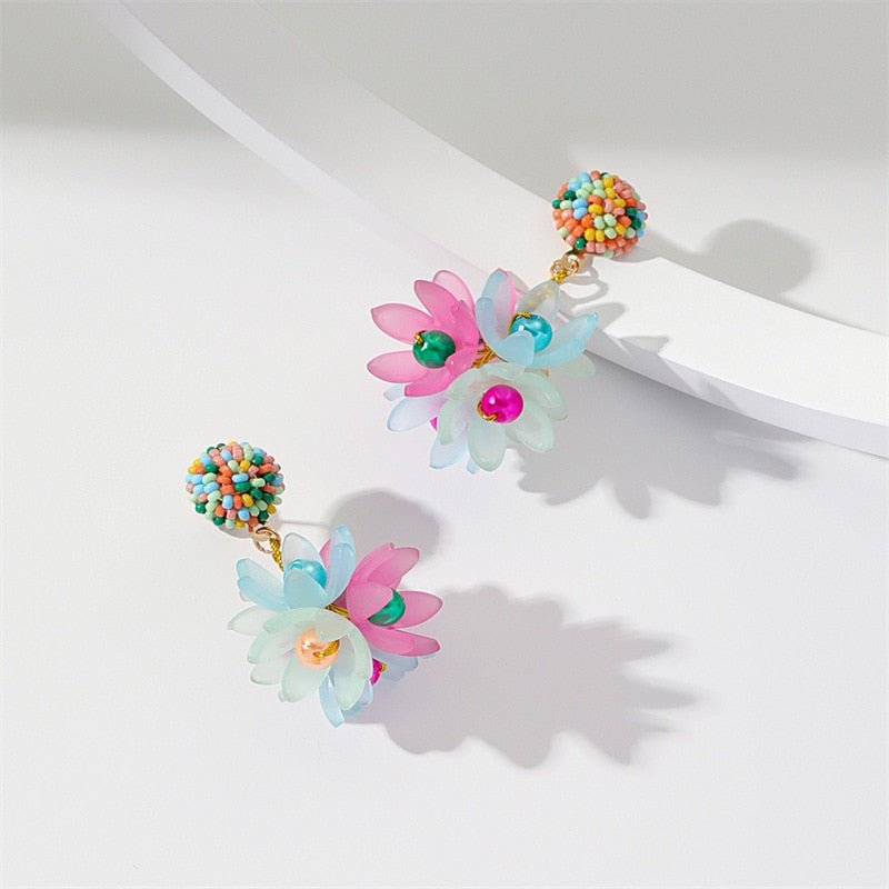 Colourful Flowers Earrings - M&H FashionColourful Flowers EarringsM&H FashionM&H Fashion200001034:367#1Colourful Flowers EarringsM&H FashionM&H FashionThese Colourful Flowers Earrings are the perfect accessory for any outfit. With a classic style and irregular shape, these earrings are sure to make a statement. CraColourful Flowers Earrings