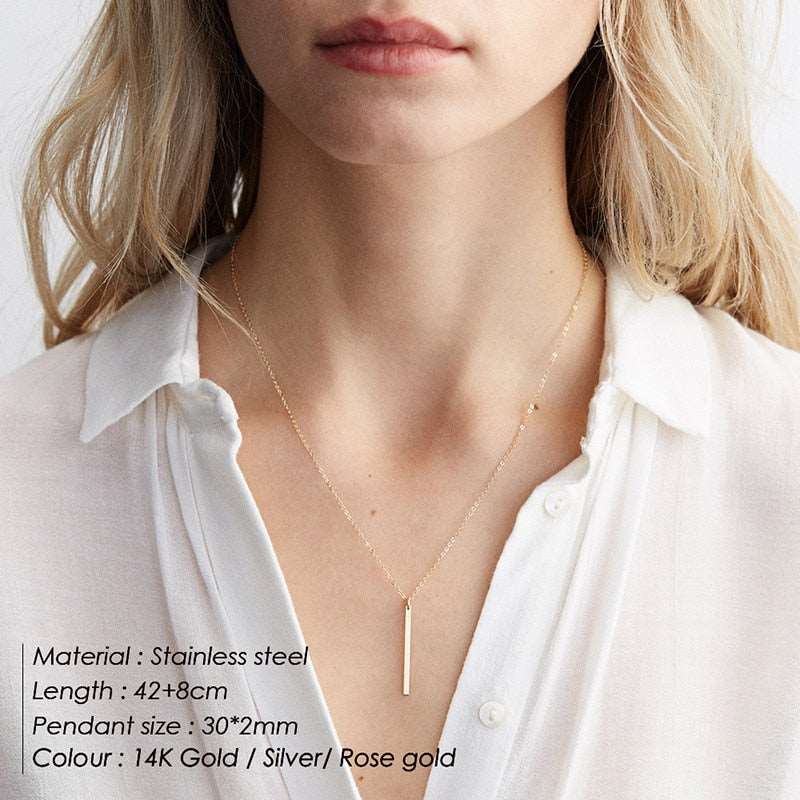 Gold Colour Stainless Steel Neckless Jewellery - M&H FashionGold Colour Stainless Steel Neckless JewelleryM&H FashionM&H Fashion200001034:361181#YX14921;200000783:29#Silver ColorYX14921Silver ColorGold Colour Stainless Steel Neckless JewelleryM&H FashionM&H FashionThis Gold Colour Stainless Steel Neckless Jewellery is perfect for any occasion. It features a trendy geometric pendant and comes in gold and silver colour. The neckGold Colour Stainless Steel Neckless Jewellery