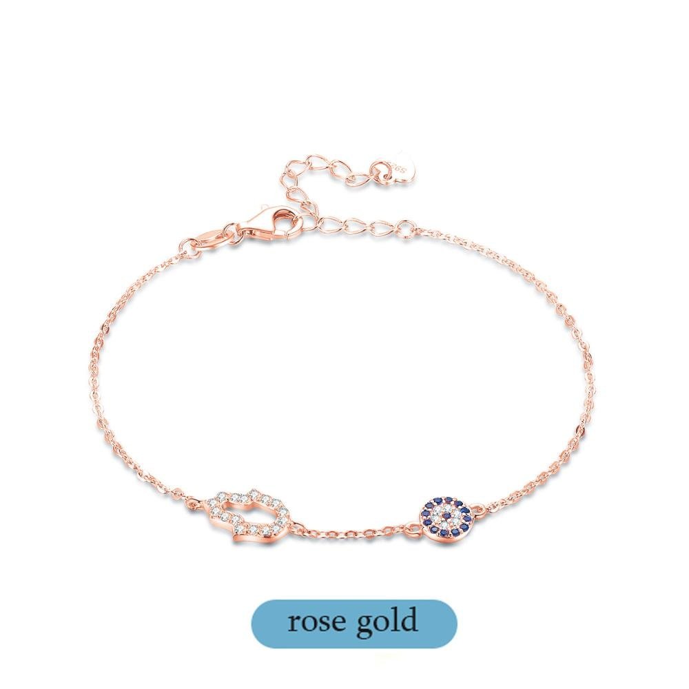 luxury Evil Eye Bracelets(925 silver) - M&H Fashionluxury Evil Eye Bracelets(925 silver)M&H FashionM&H Fashion200000226:200003699#Rose Gold Color;200000639:1438Rose Gold Color20cmluxury Evil Eye Bracelets(925 silver)M&H FashionM&H FashionThis luxury Evil Eye Bracelet is crafted from 925 silver and is sure to make a statement. It features Grade AAA Cubic Zirconia and other Artificial material. The shaluxury Evil Eye Bracelets(925 silver)