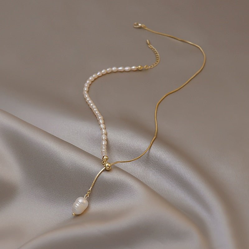 Luxury Natural Pearl Chain Necklace - M&H FashionLuxury Natural Pearl Chain NecklaceM&H FashionM&H Fashion200001034:361181Luxury Natural Pearl Chain NecklaceM&H FashionM&H FashionThis Luxury Natural Pearl Chain Necklace is the perfect accessory for any occasion. Crafted with a classic style, this necklace features a water drop pendant and is Luxury Natural Pearl Chain Necklace